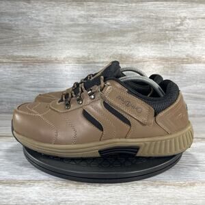 Orthofeet Mens 644 Shreveport Brown Leather Orthopedic Sneakers Size 9.5 XX-Wide